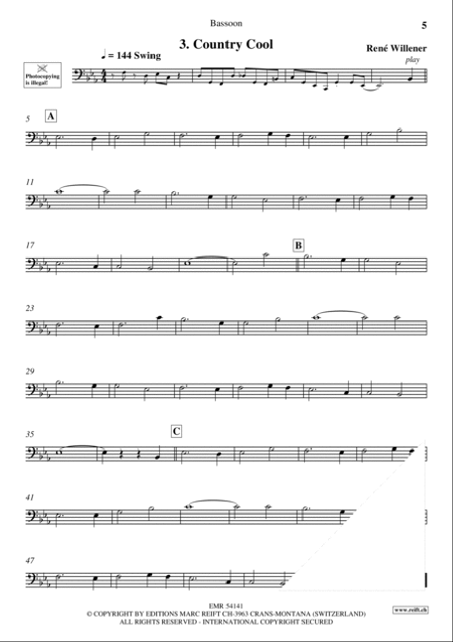 Auld Lang Syne Bassoon scores gallery preview page 5