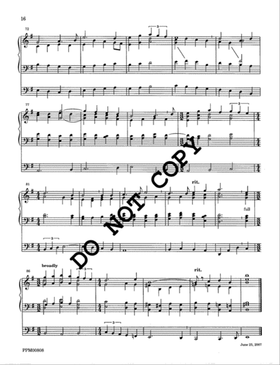 I Sing the Almighty Power of God: Organ Voluntaries on the Hymn Tunes of Ralph Vaughan Williams Volume I Organ scores gallery preview page 17