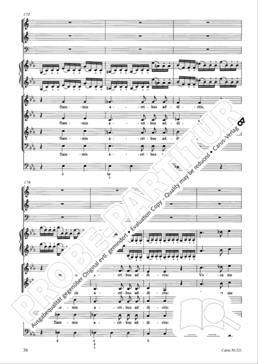 Requiem in C minor 4-Part scores gallery preview page 42