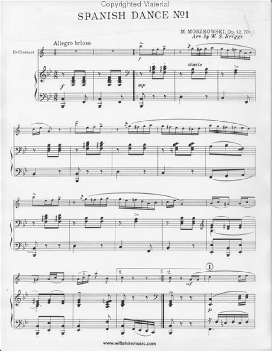 Spanish Dance No. 1 Spanish Dance No. 1 Clarinet Solo scores gallery preview page 2