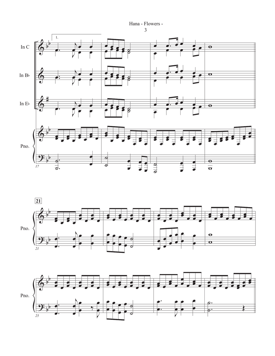 Hana & Yuyake Koyake - Traditional Japanese Music for Transposing Instruments image number null