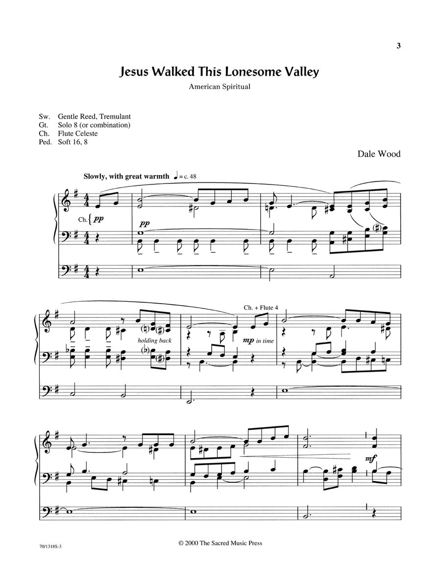Wood Works for Lent and Easter Organ scores gallery preview page 3
