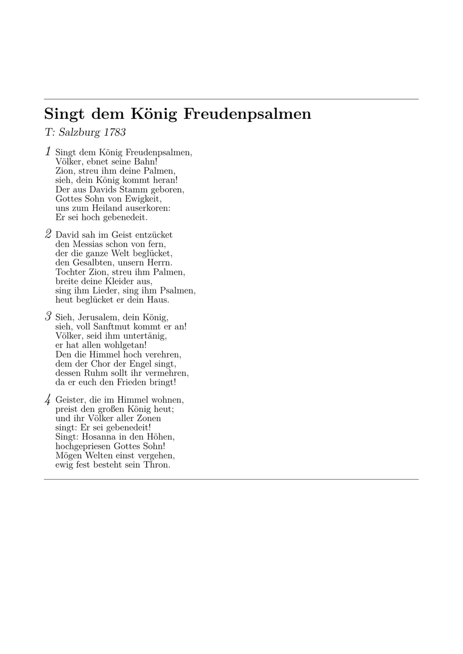Singt dem König Freudenpsalmen (Gotteslob 280) Piano Method scores gallery preview page 3