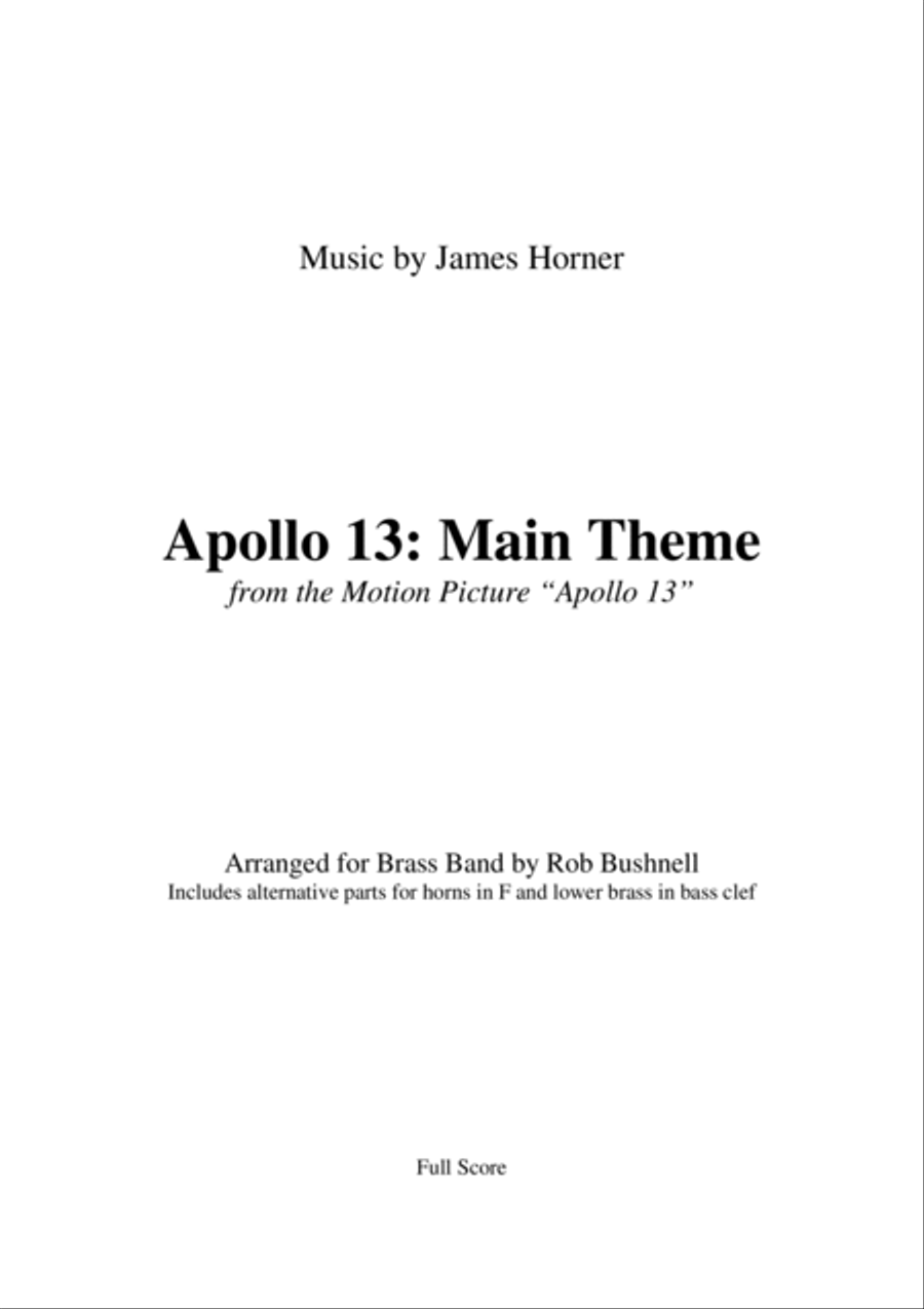 Main Title - Apollo 13 Brass Band scores gallery preview page 2