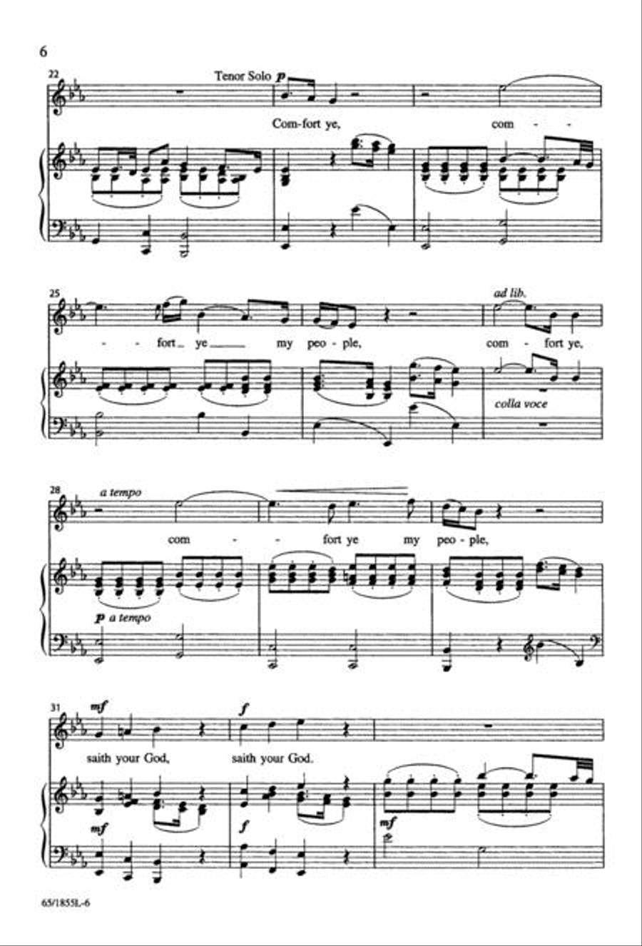 Handel's Messiah: Christmas Choruses and Solos 3-Part scores gallery preview page 6