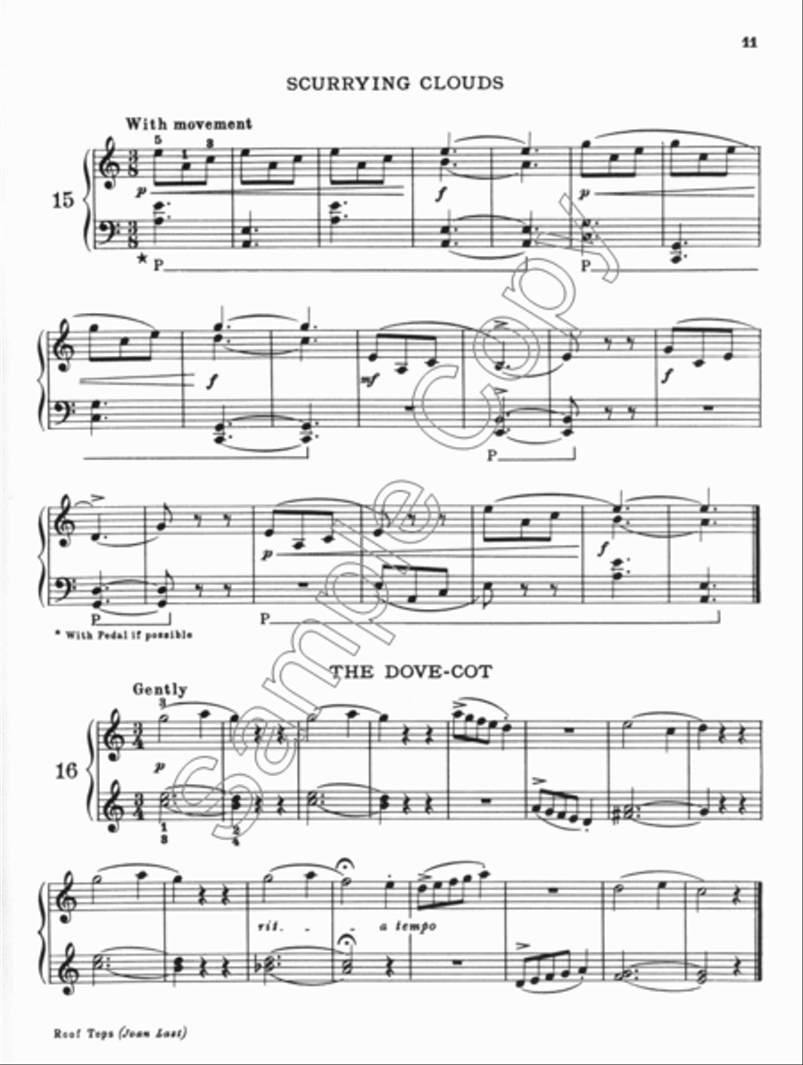 Roof Tops Piano Solo scores gallery preview page 4