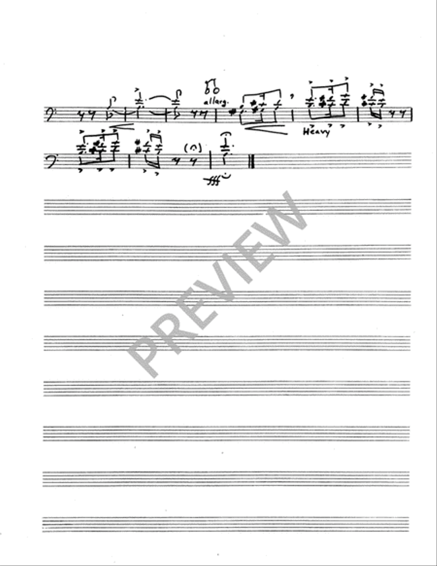 Psalm for Easter - Instrument edition Trombone scores gallery preview page 7