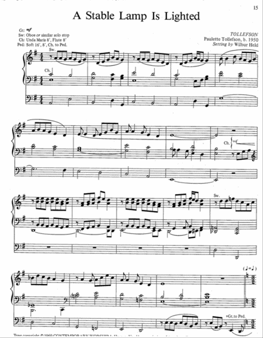 Christmas Comes Again, Set 1 Organ scores gallery preview page 5