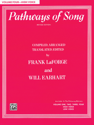 Book cover for Pathways of Song, Volume 4