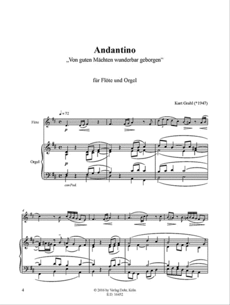 Andantino für Flöte und Orgel 