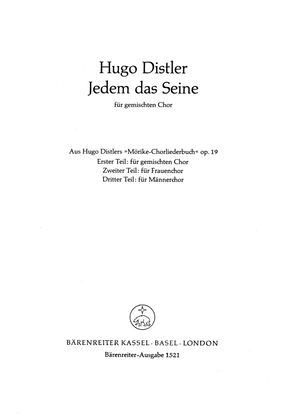 Jedem das Seine (Aninka tanzte), Op. 19