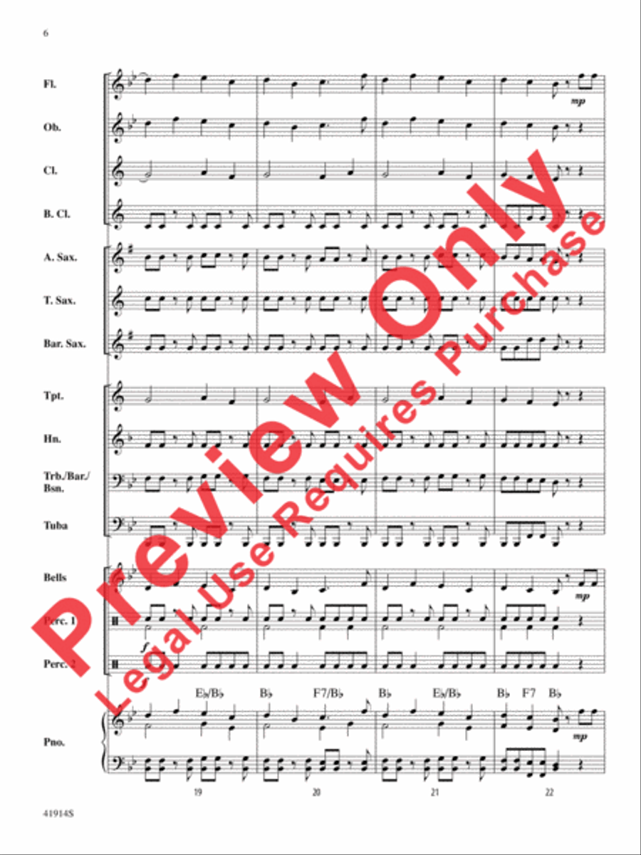Presto! Presto! Concert Band scores gallery preview page 7