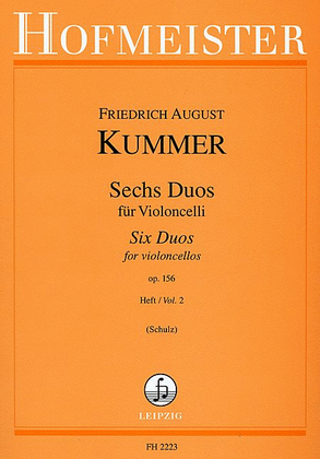 Book cover for Sechs Duos, op. 156, Teil 2