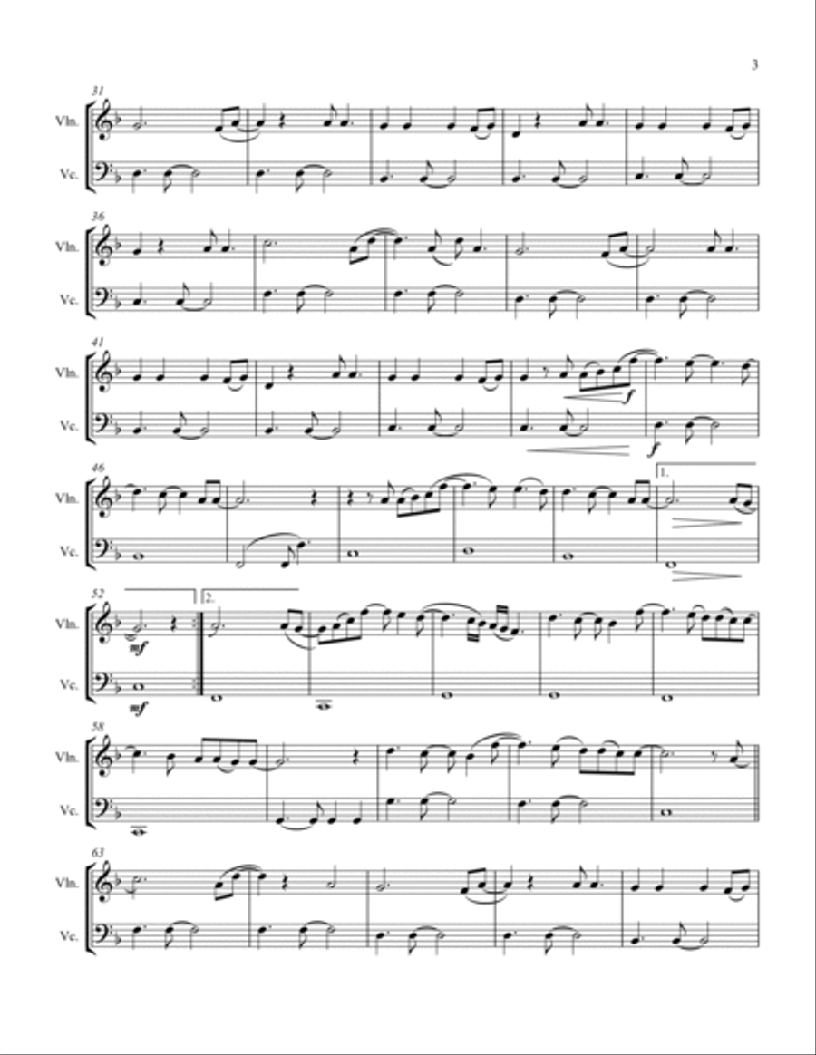 All Of Me String Duet scores gallery preview page 5