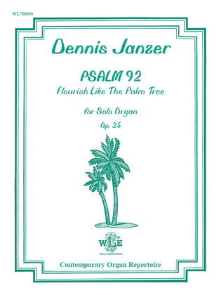 Book cover for Psalm 92, Flourish Like the Palm Tree