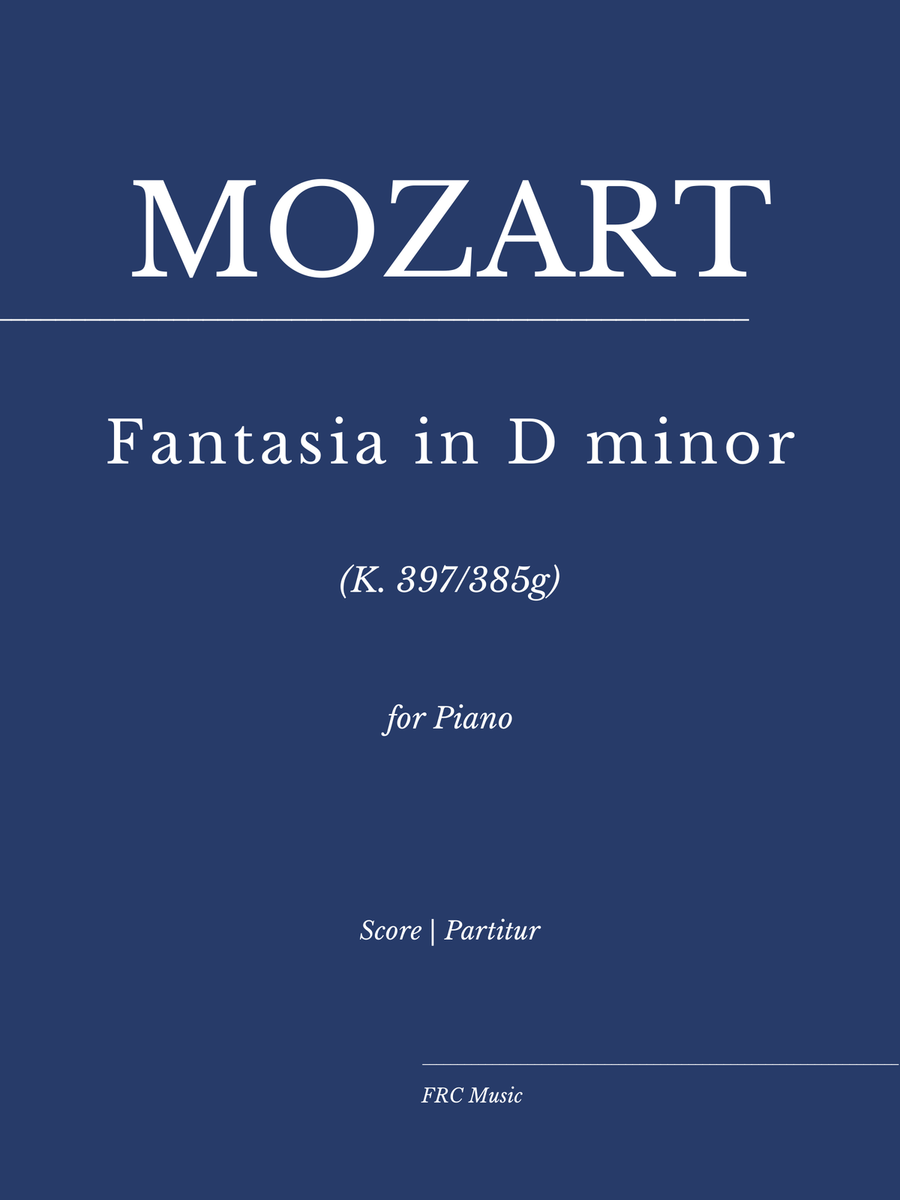 Mozart: Fantasia in D minor, K. 397 - As played By Víkingur Ólafsson Piano Method scores gallery preview page 1
