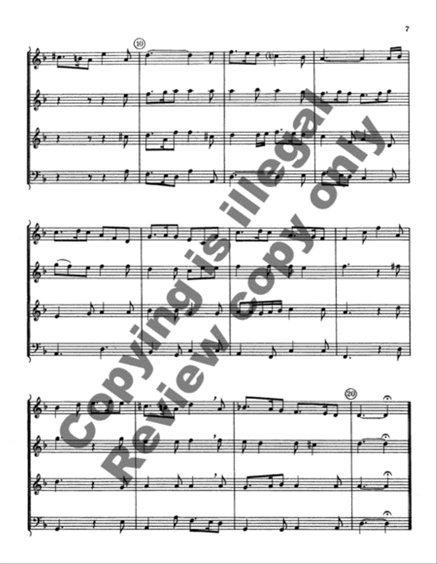 Ten Songs and Dances of the Playhouse 4-Part scores gallery preview page 13