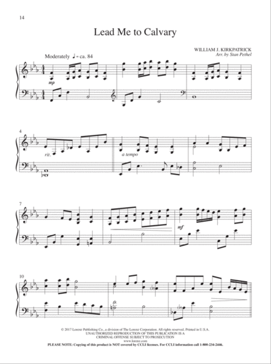 Portraits of Praise Piano Solo scores gallery preview page 8