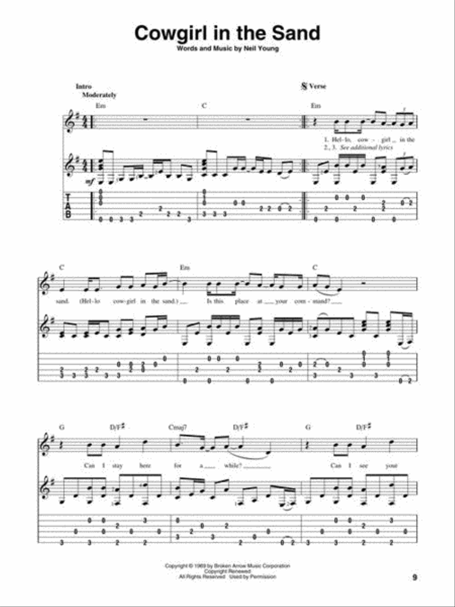 Fingerpicking Neil Young – Greatest Hits Fingerpicking Guitar scores gallery preview page 8