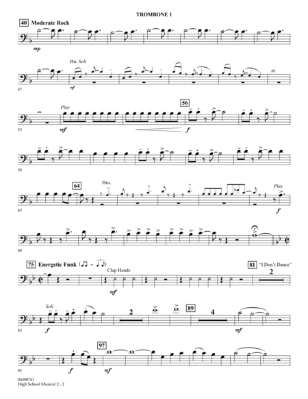 High School Musical 2 - Trombone 1