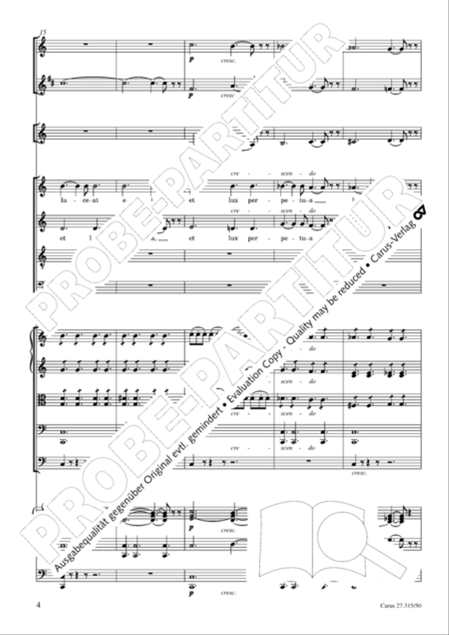 Requiem in C major 4-Part scores gallery preview page 7