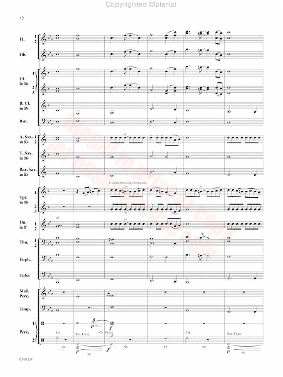 Escape the Lost City Concert Band scores gallery preview page 13