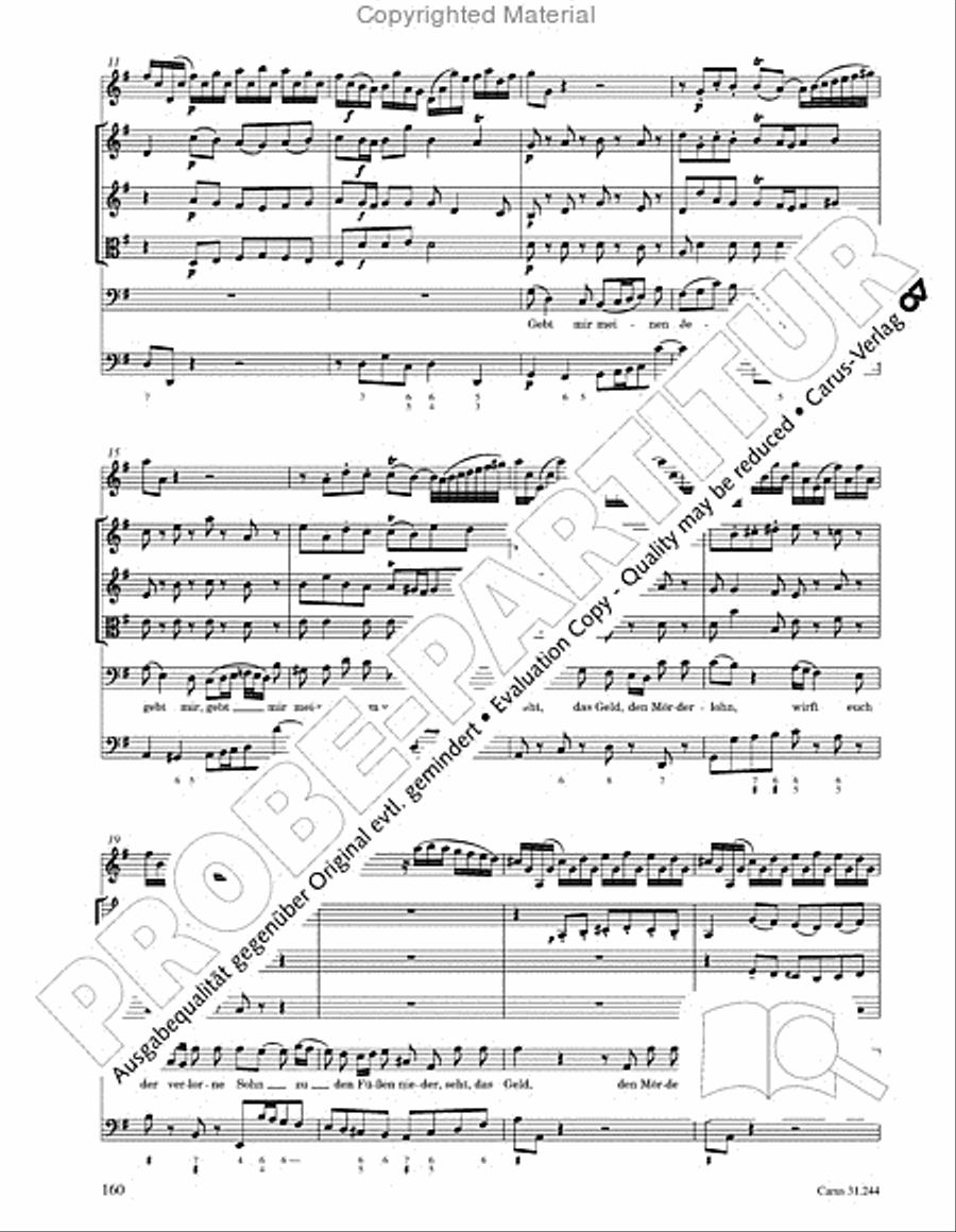 St. Matthew Passion (Matthaus-Passion) 4-Part scores gallery preview page 162