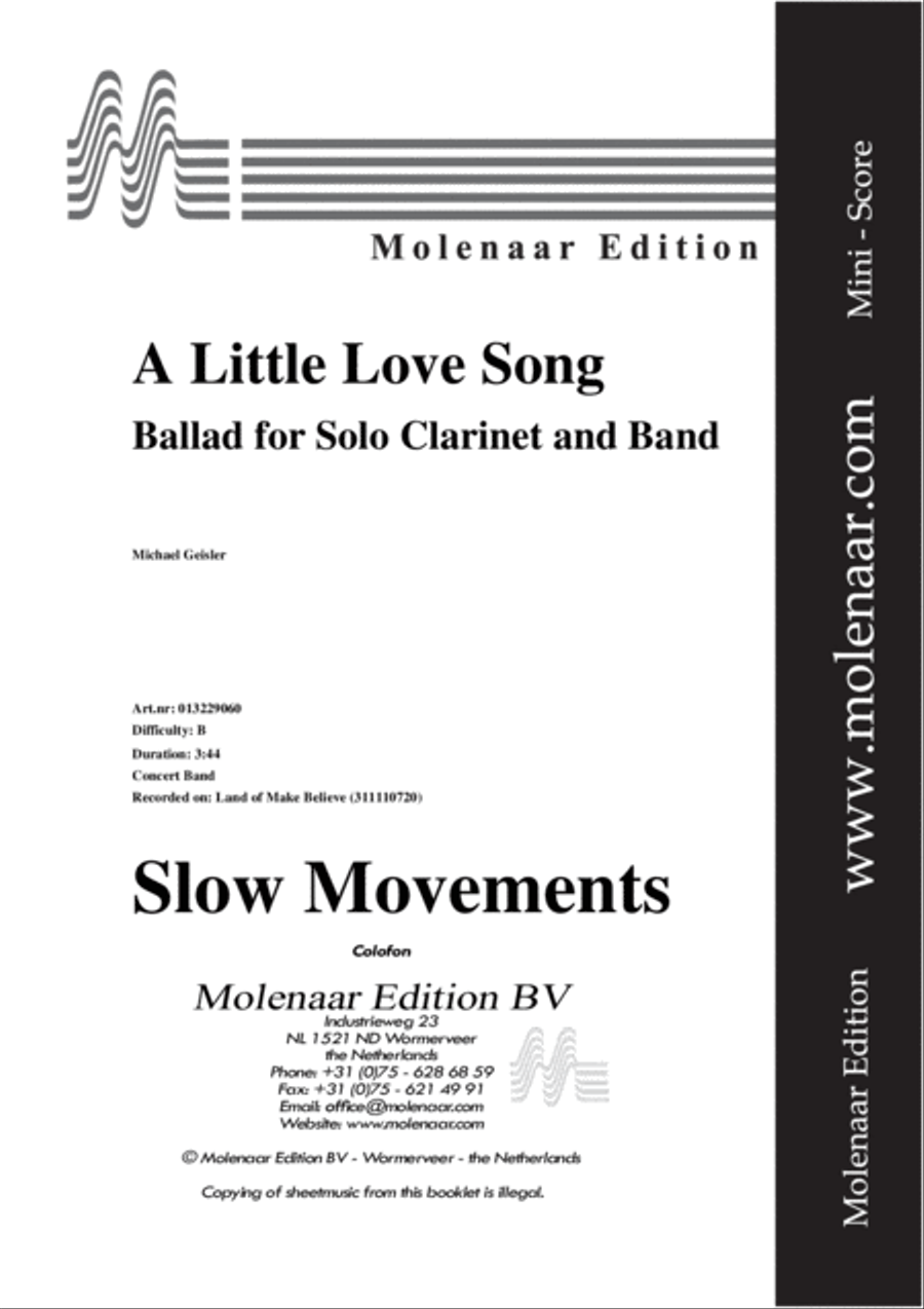 A Little Love Song Concert Band scores gallery preview page 2