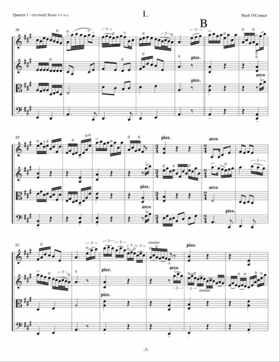 String Quartet No. 1 (score - two vlns, vla, cel) String Quartet scores gallery preview page 6
