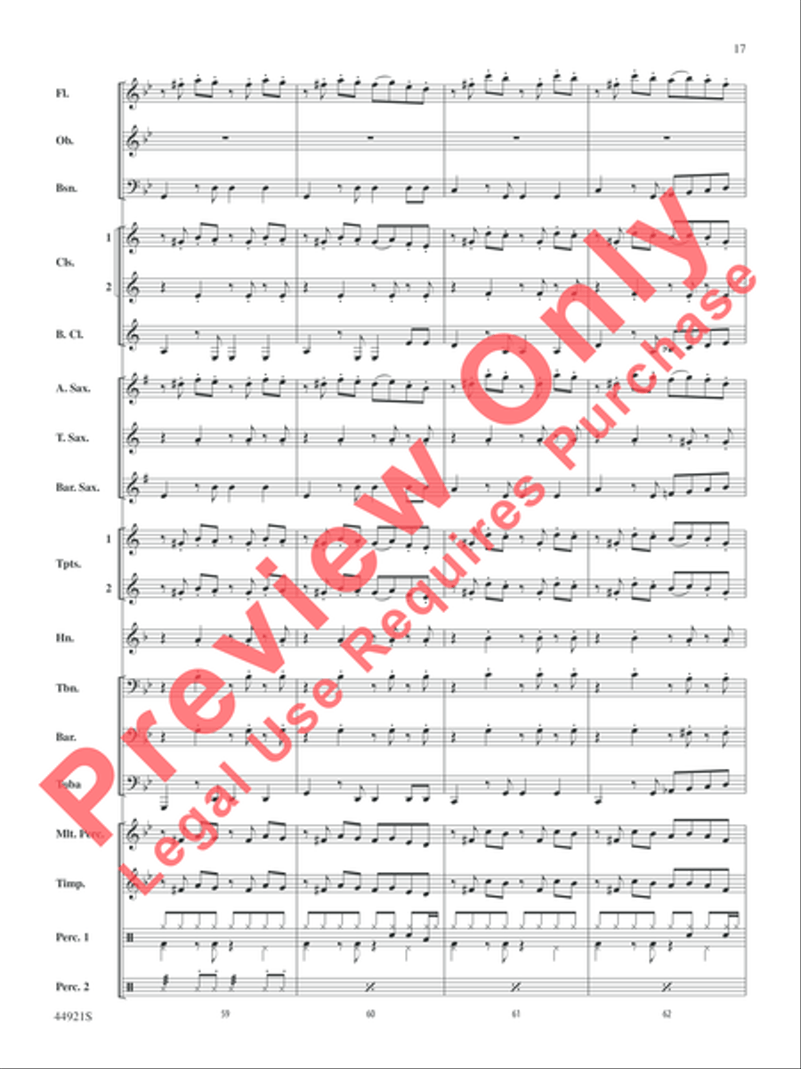 The Man from U.N.C.L.E. (from the Original Motion Picture Soundtrack) Concert Band scores gallery preview page 18