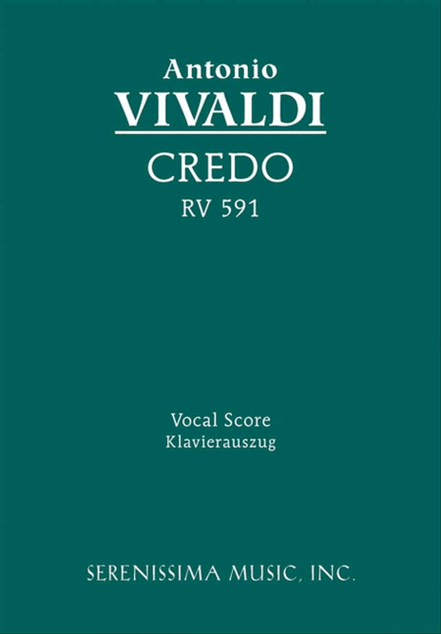 Credo in E minor, RV 591 Choir scores gallery preview page 1