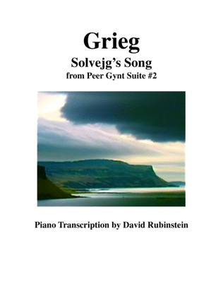 Book cover for Solvejg's Song - piano transcription