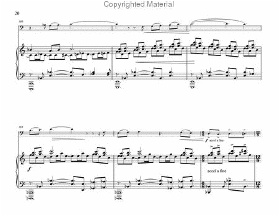 Fantasia for Trombone and Piano Piano Accompaniment scores gallery preview page 10