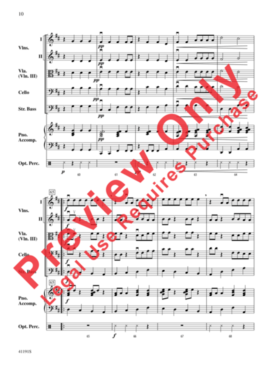 Dry Bones String Orchestra scores gallery preview page 12