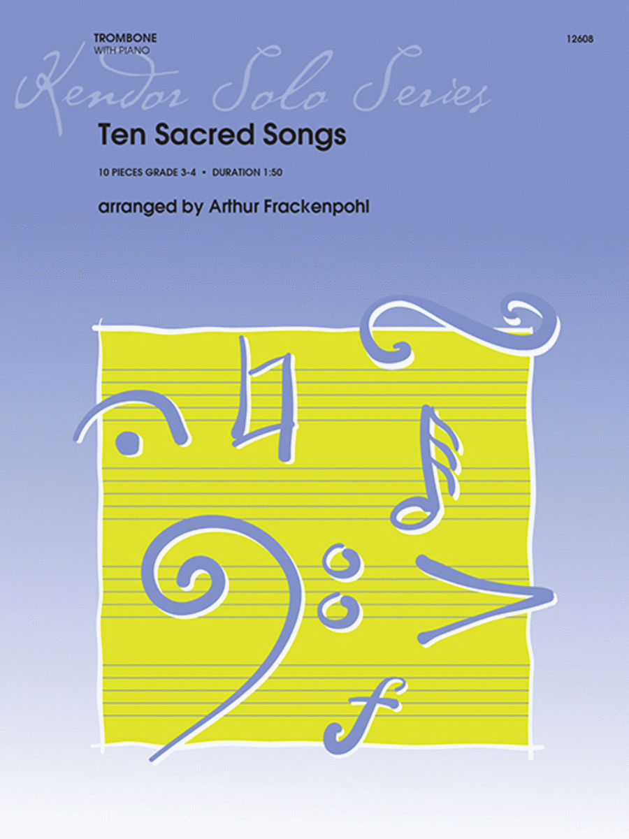 Ten Sacred Songs Trombone scores gallery preview page 1
