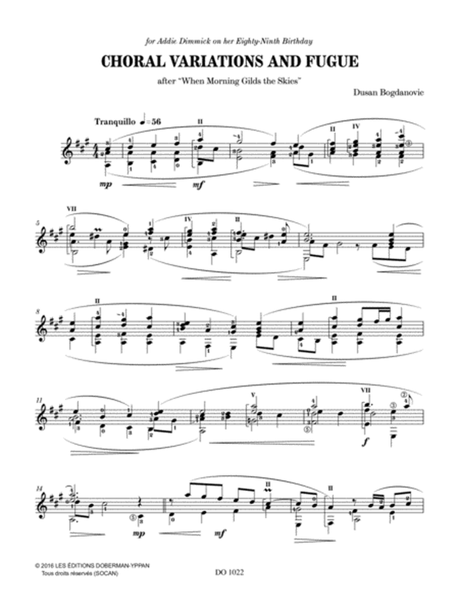 Choral Variations and Fugue