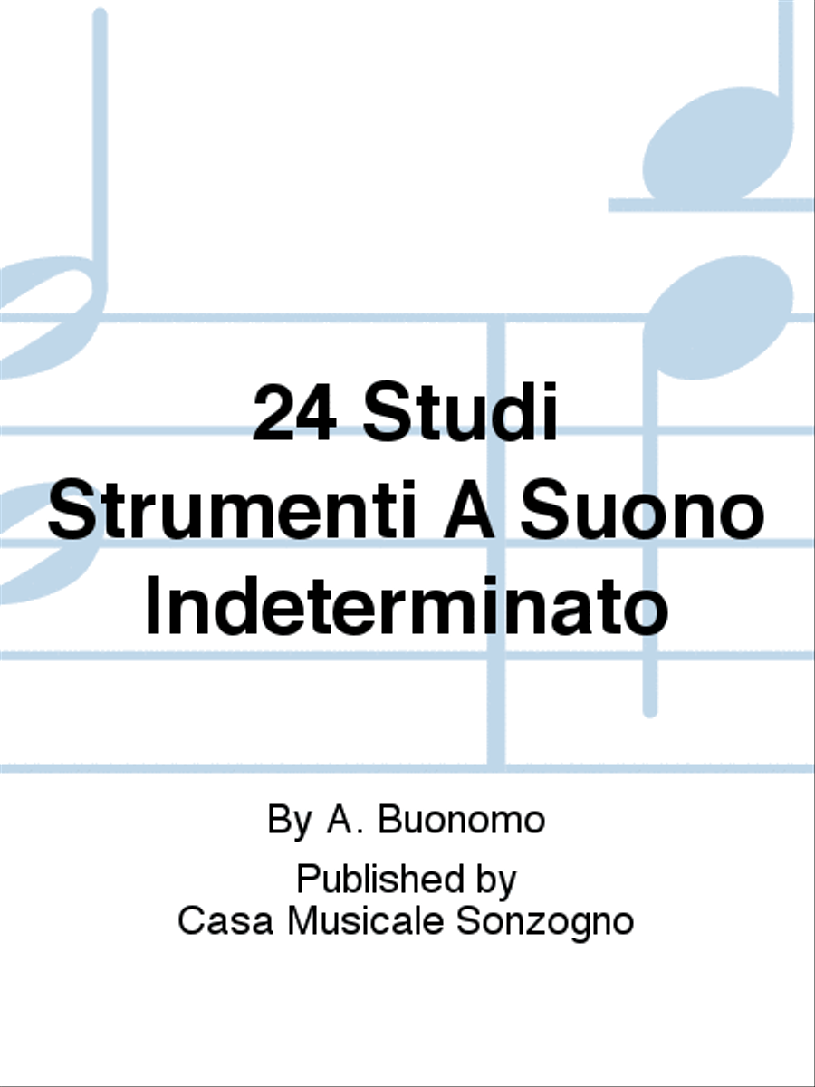 24 Studi Strumenti A Suono Indeterminato Percussion scores gallery preview page 1