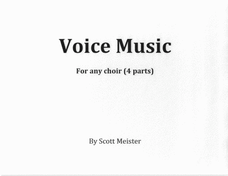 Voice Music for any 4-part choir image number null