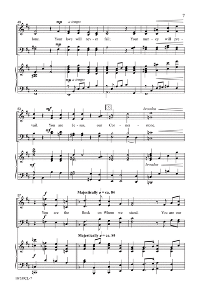 The Rock on Whom We Stand (SATB ) by Cindy B