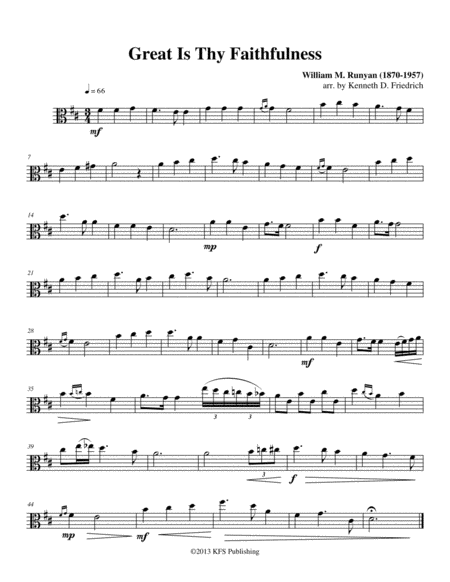 52 Selected Hymns for the Solo Performer - viola