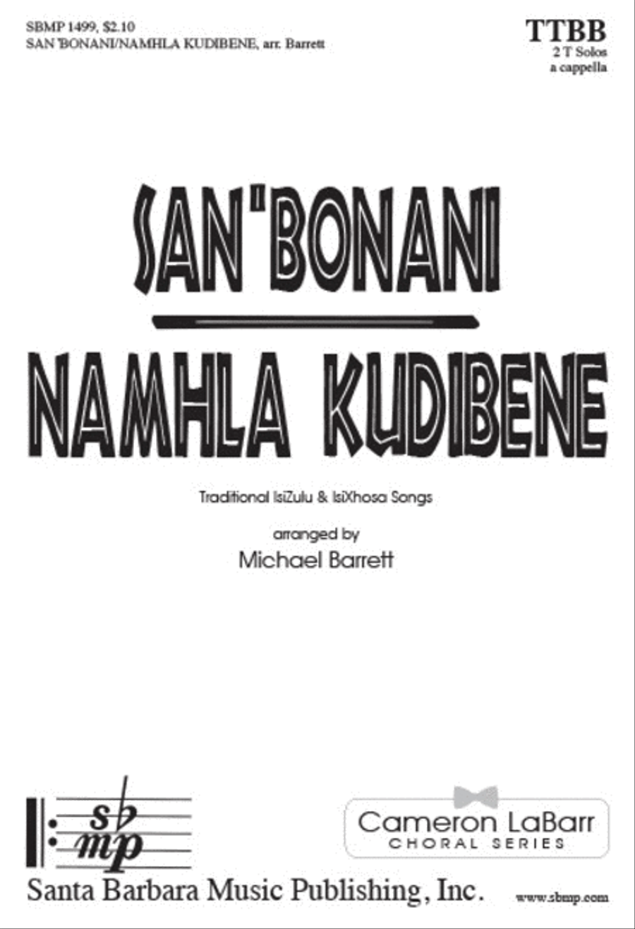 San'Bonani/Namhla Kudibene - TTBB a cappella Octavo TTBB scores gallery preview page 1