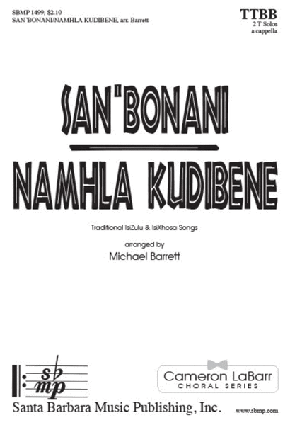 San'Bonani/Namhla Kudibene - TTBB a cappella Octavo image number null