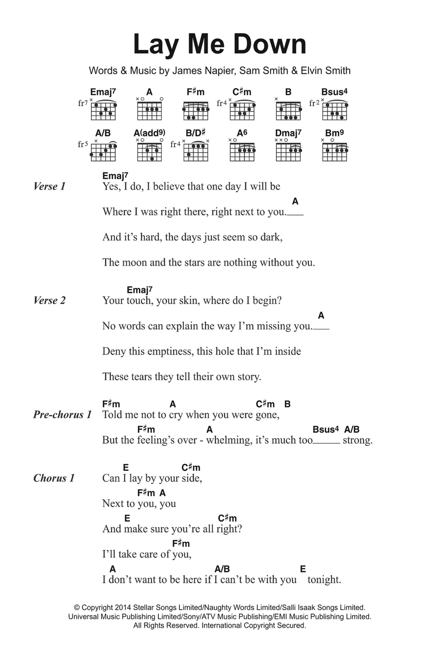 Lay Me Down Acoustic Guitar scores gallery preview page 1