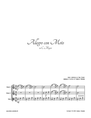 Allegro con Moto, for 2 violins & viola