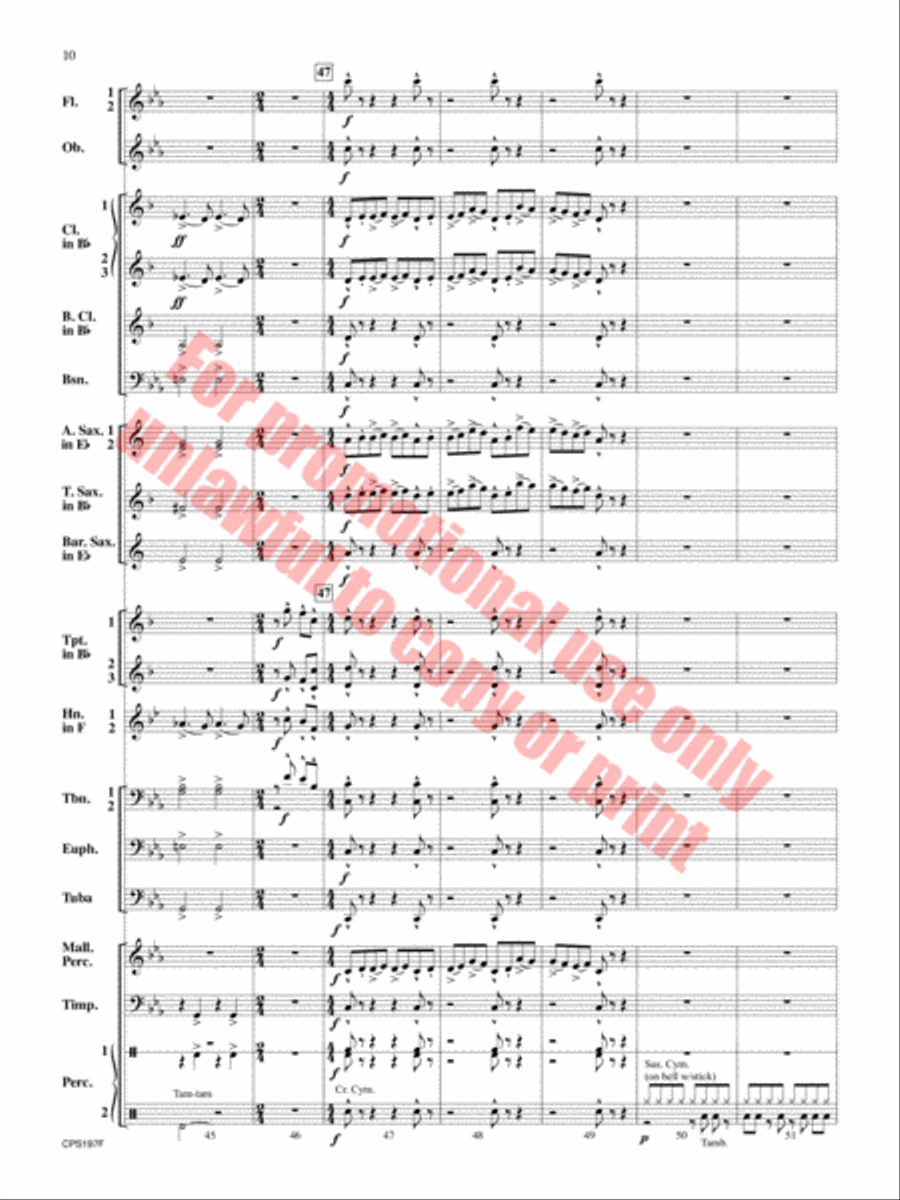 Polar Vortex Concert Band scores gallery preview page 11
