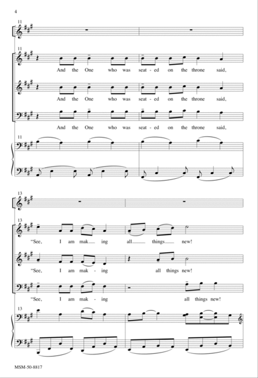 Who Was and Is and Is to Come 3-Part scores gallery preview page 4