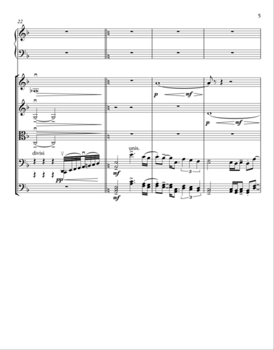 Manipulation, How Love Dies Piano Quintet scores gallery preview page 5