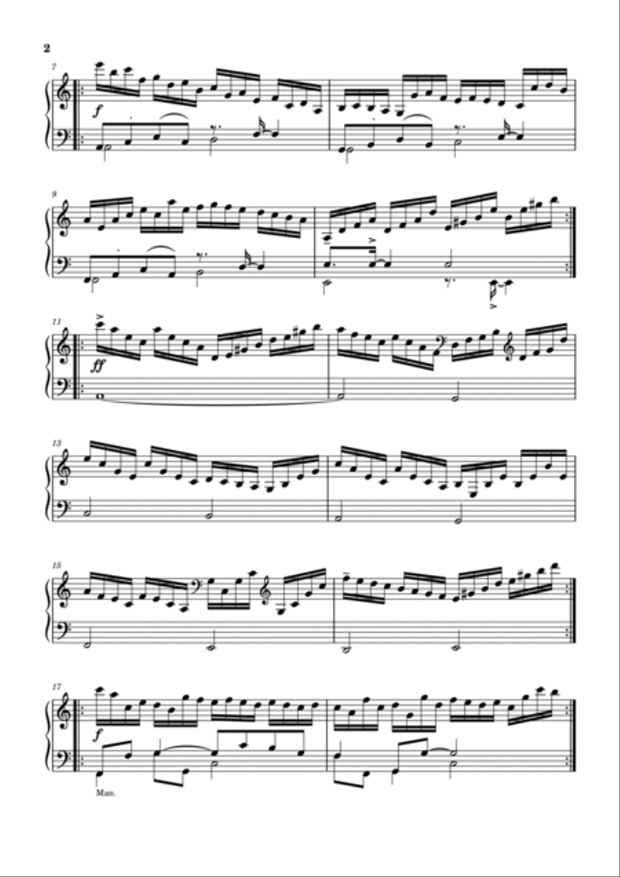 Rondo-Toccata in a-Moll Organ Solo scores gallery preview page 2