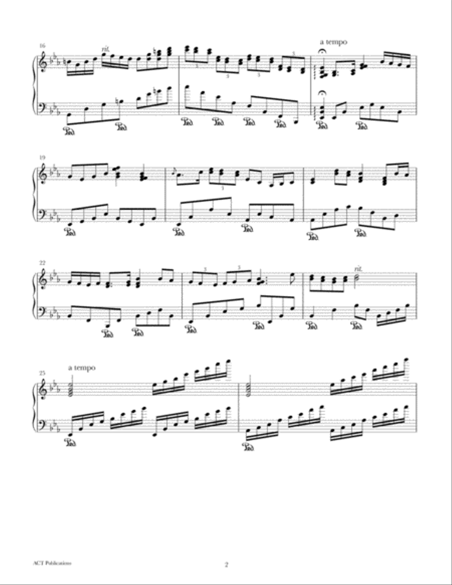 Playful Differences Piano Solo scores gallery preview page 2