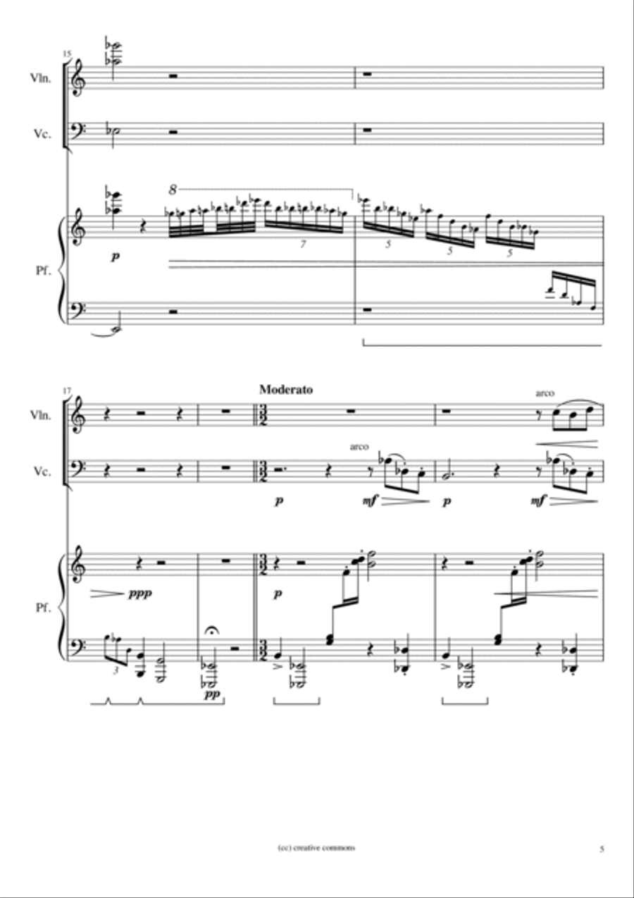 Trio Opus 15 Piano Trio scores gallery preview page 5